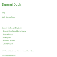 Dummi Duck