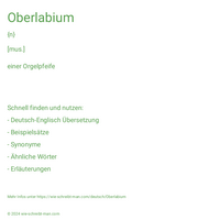 Oberlabium