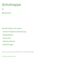 Schulmappe