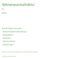 Sehnenausrissfraktur