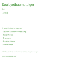 Souleyetbaumsteiger