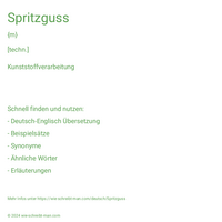 Spritzguss