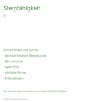 Steigfähigkeit