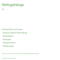 Wehrgehänge