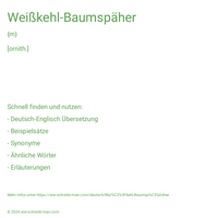 Weißkehl-Baumspäher