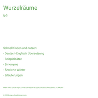 Wurzelräume