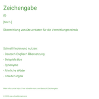 Zeichengabe