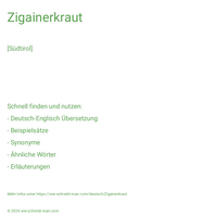 Zigainerkraut