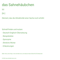 das Sahnehäubchen