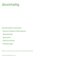 dioxinhältig