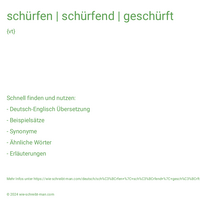 schürfen | schürfend | geschürft