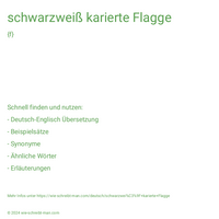 schwarzweiß karierte Flagge