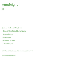 Anrufsignal