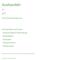 Aushandeln