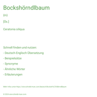 Bockshörndlbaum