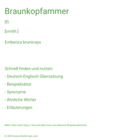 Braunkopfammer