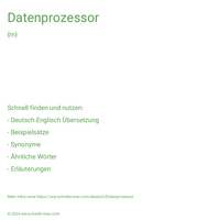 Datenprozessor