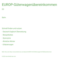 EUROP-Güterwagenübereinkommen