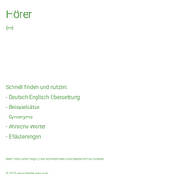 Hörer