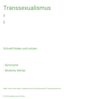 Transsexualismus