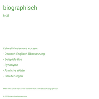 biographisch