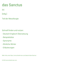 das Sanctus