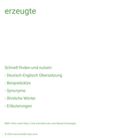 erzeugte