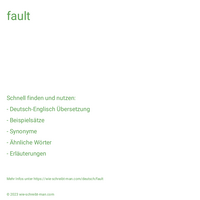 fault