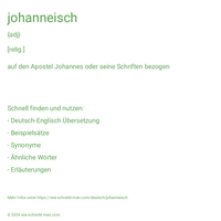 johanneisch