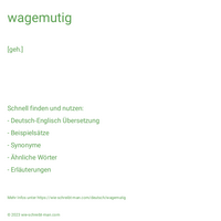 wagemutig