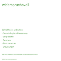 widerspruchsvoll