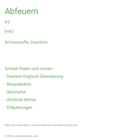 Abfeuern