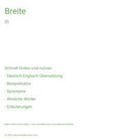 Breite