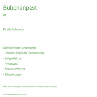 Bubonenpest