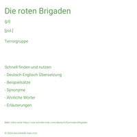 Die roten Brigaden