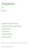 Doxylamin