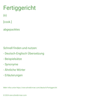 Fertiggericht