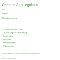 Gnomen-Sperlingskauz