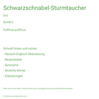 Schwarzschnabel-Sturmtaucher