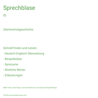 Sprechblase