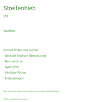 Streifenhieb