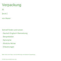 Verpackung