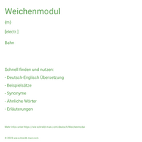 Weichenmodul