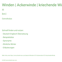 Winden | Ackerwinde | kriechende Winde