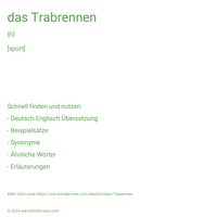 das Trabrennen