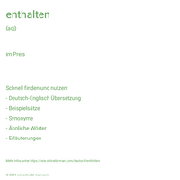 enthalten