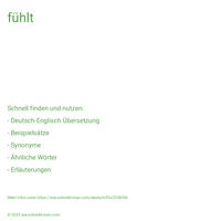 fühlt