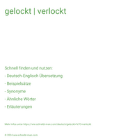 gelockt | verlockt