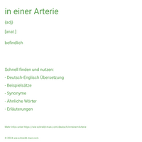 in einer Arterie