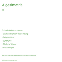 Algesimetrie